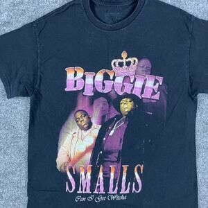 Biggie Smalls T-Shirt Mens Size M Black Rap Hip Hop Graphic Vintage Style Tee